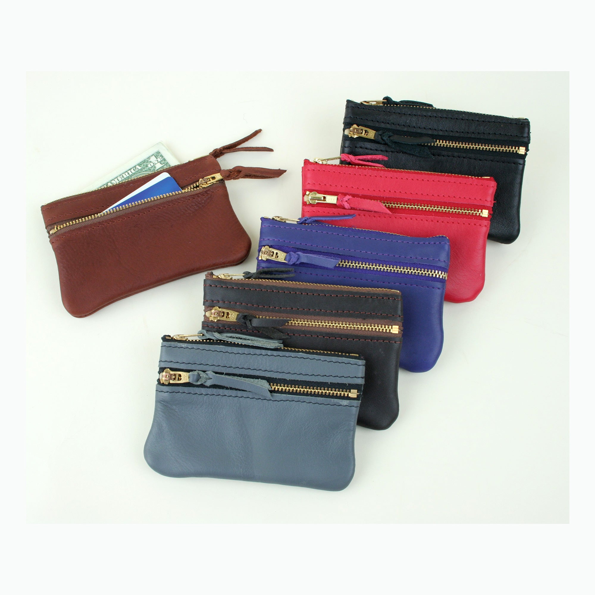 Milano Leather Wallet Pouch Purse Zipper Change Bag | Leather wallet,  Wallet pouch, Pouch