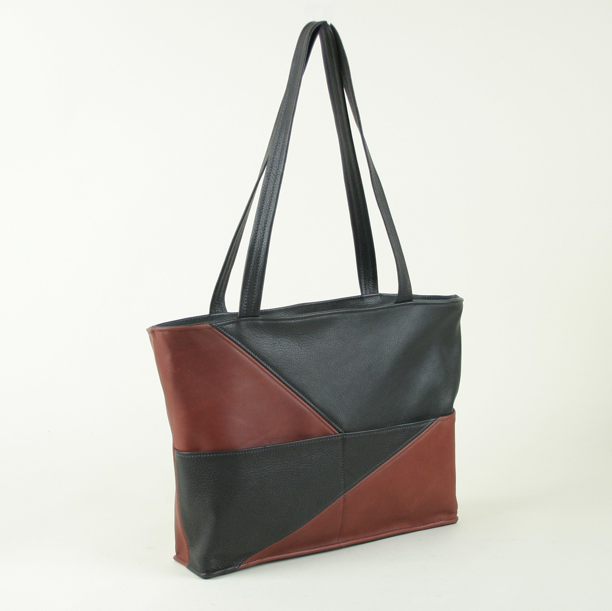 soft leather tote bag handmade in the USA.